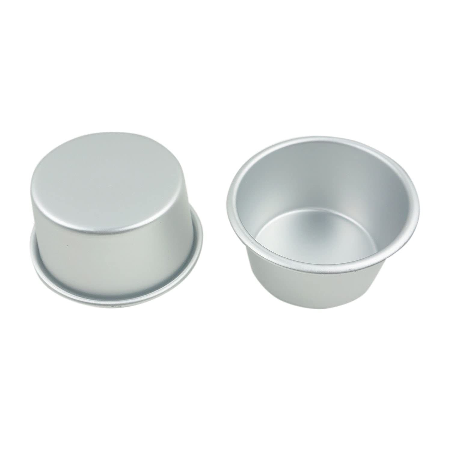 Proshopping aluminium pudding cups, side view ready for individual servings