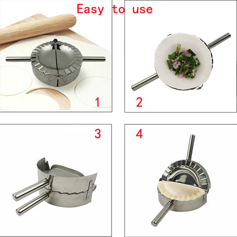 Proshopping XL dumpling maker crimp edge creates professional-looking pockets.