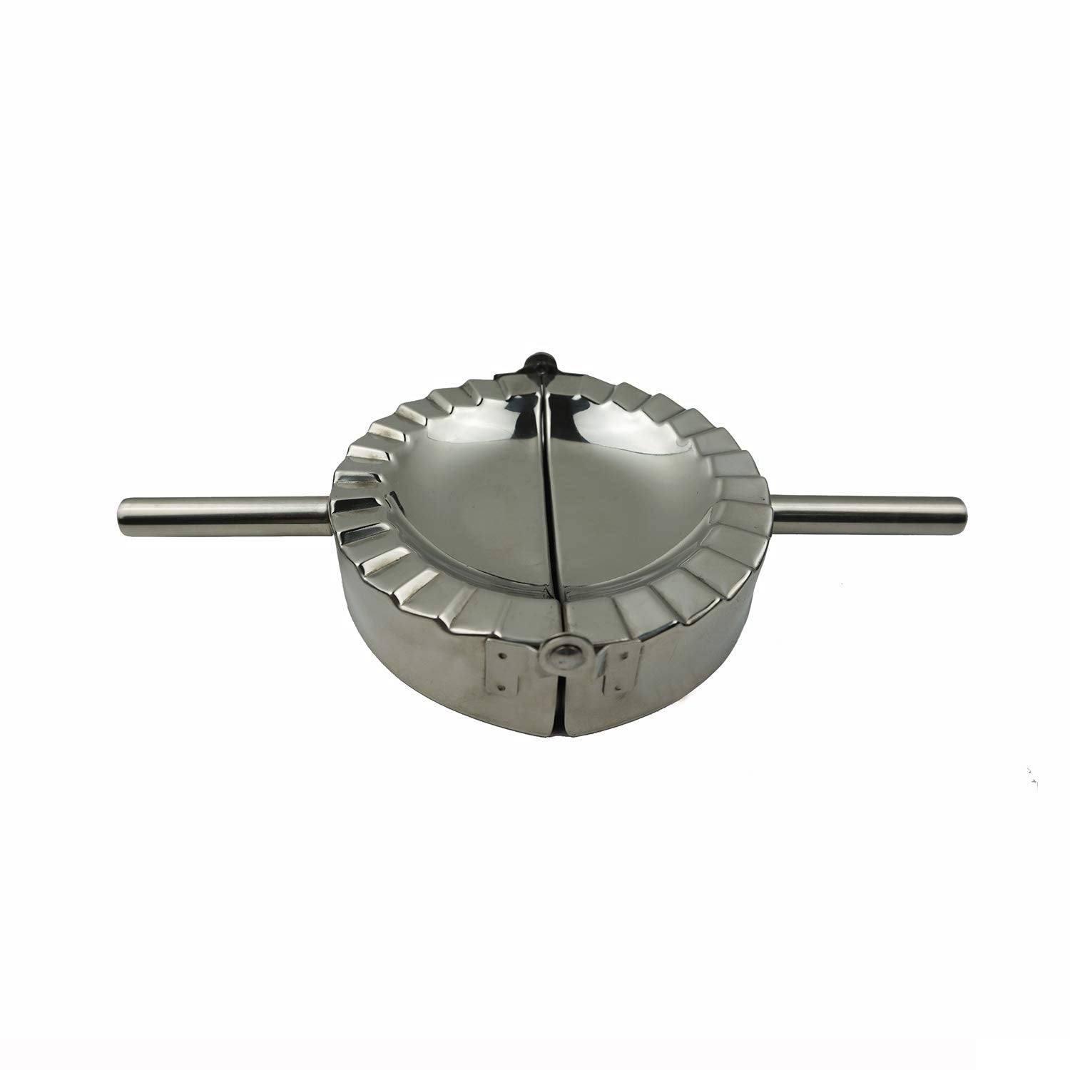 Proshopping XL dumpling maker half-done pastry showcases versatile use.