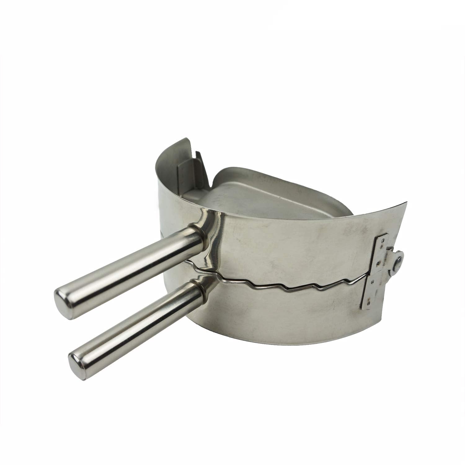 Proshopping XL dumpling maker stainless-steel surface ensures durable kitchen tool.
