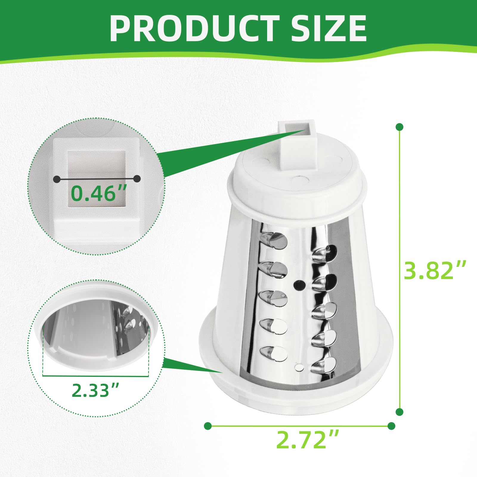 Replacement part for Presto Salad Shooter, durable and reusable.