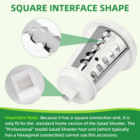 Square connector ensures proper operation with a secure fit.