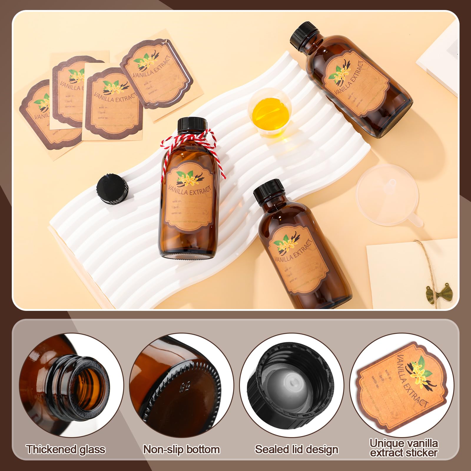 ProSuites measuring cup, brush, and pen set for easy cleaning.