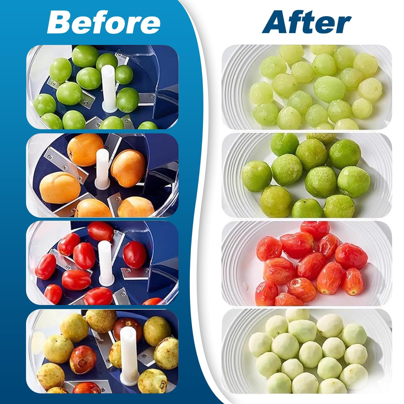 Proteinized 2-in-1 peeler peels grapes quickly