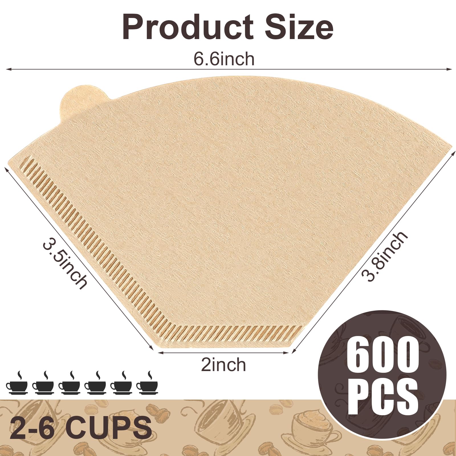 Prudiut unbleached natural filter paper for clean flavor and eco-friendly use.
