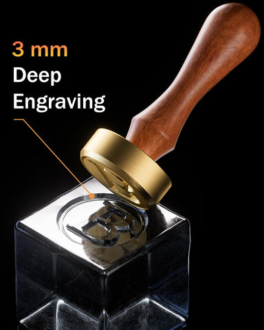 PrudoPex brass head with detachable handle for quick branding.