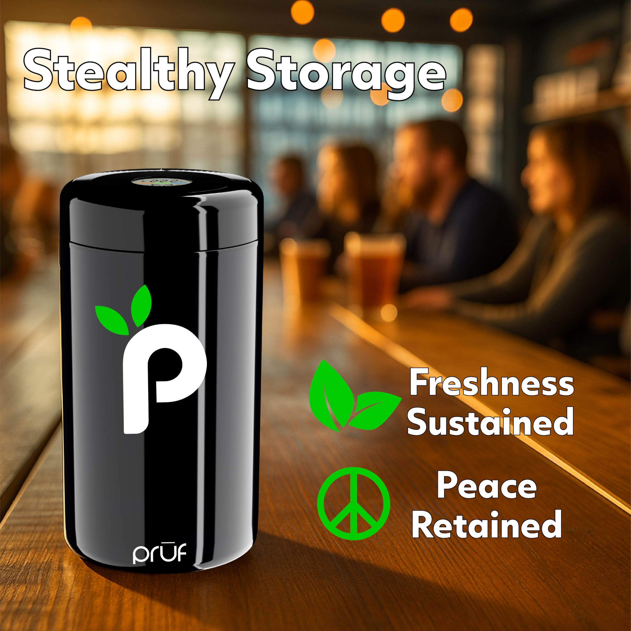 Prūf Jar environment adaptability keeps contents balanced in dry or damp settings.