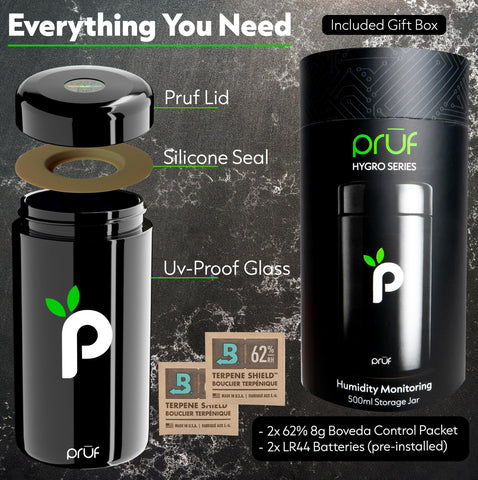Prūf Jar silicone seal closeup demonstrates airtight protection against leaks.