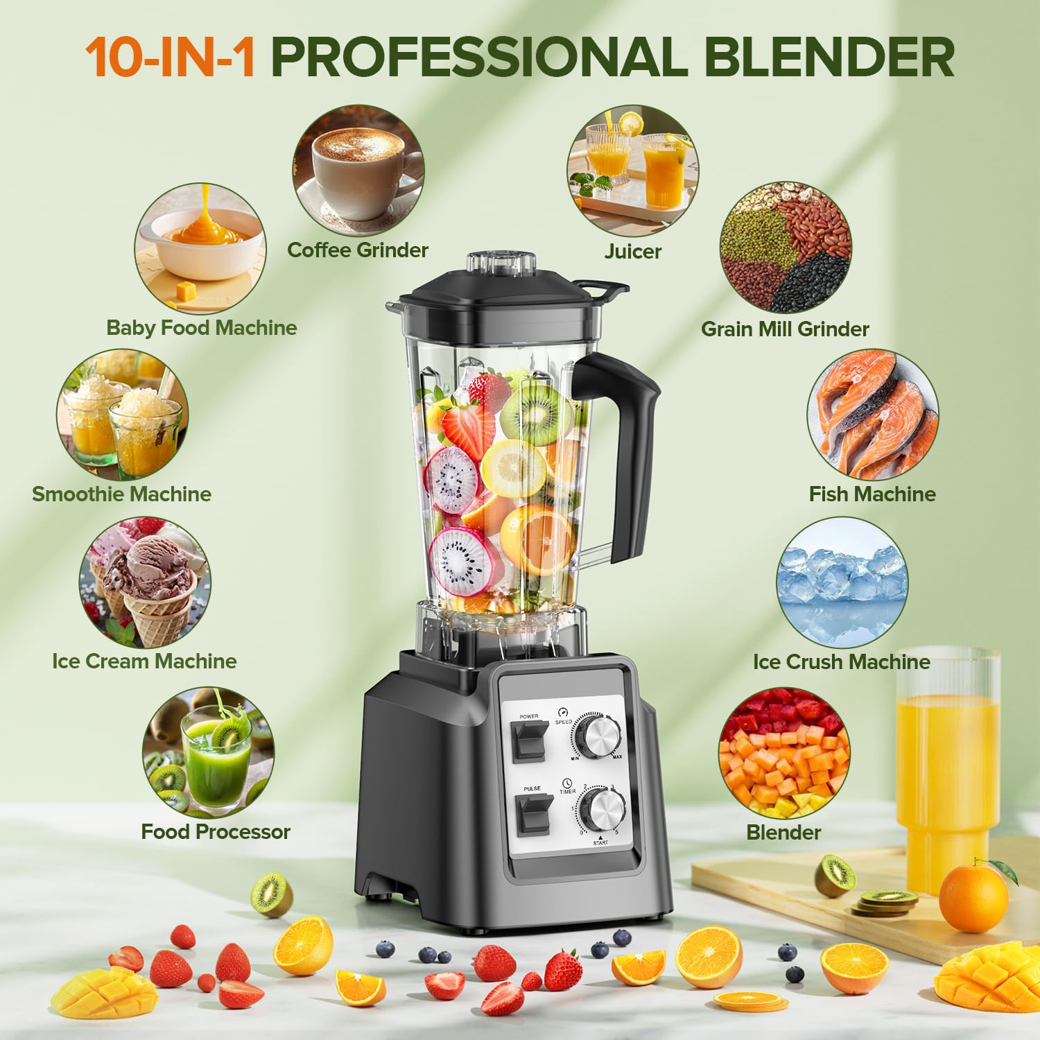PSIIDAN blender 20oz grinder for spices and coffee