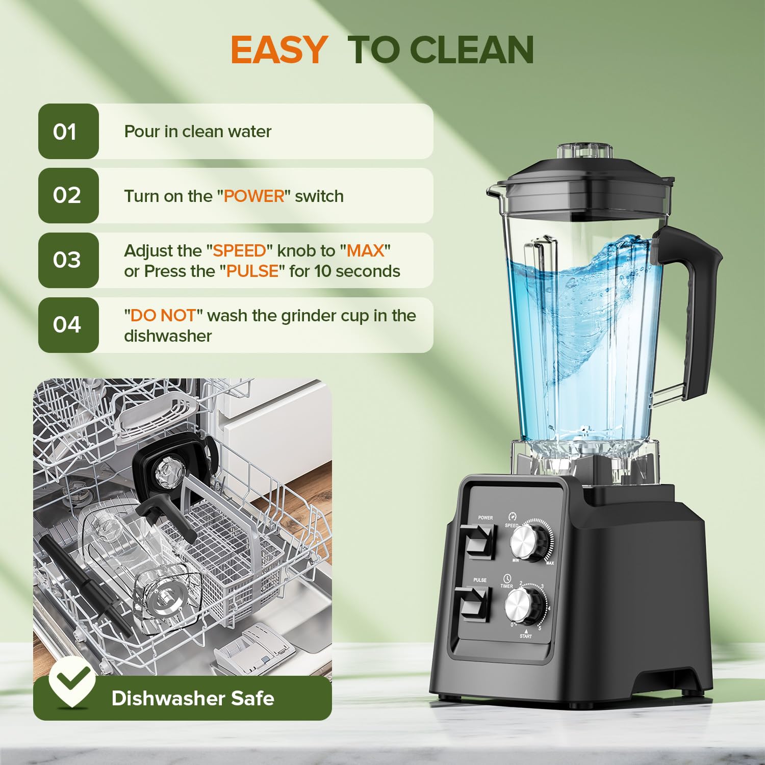 PSIIDAN blender made with BPA-free materials for safe meals