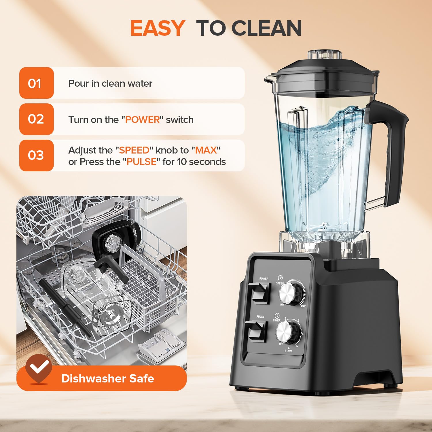 PSIIDAN Blender precision control achieves silky textures and chunky sauces.