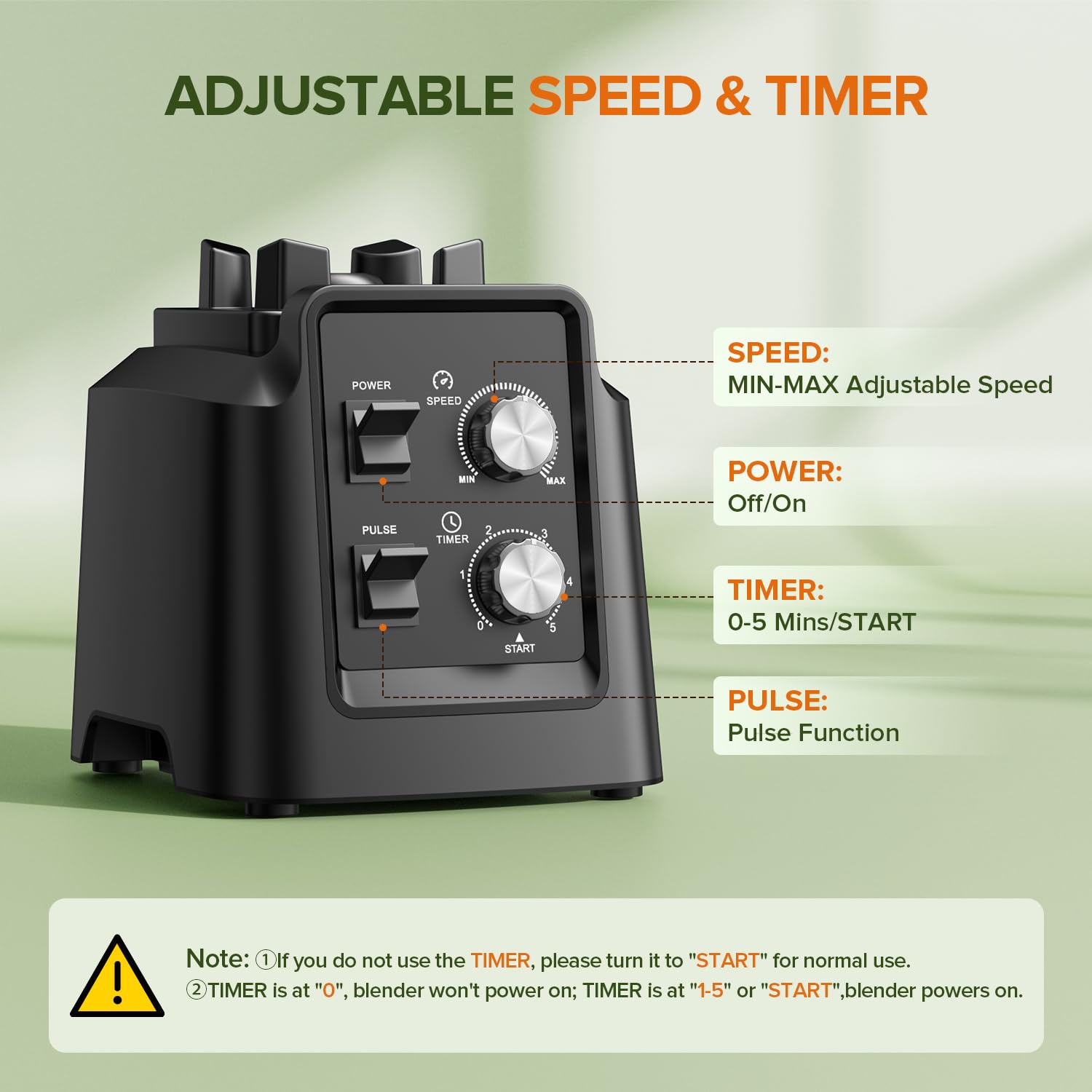 PSIIDAN blender safety features with overload protection