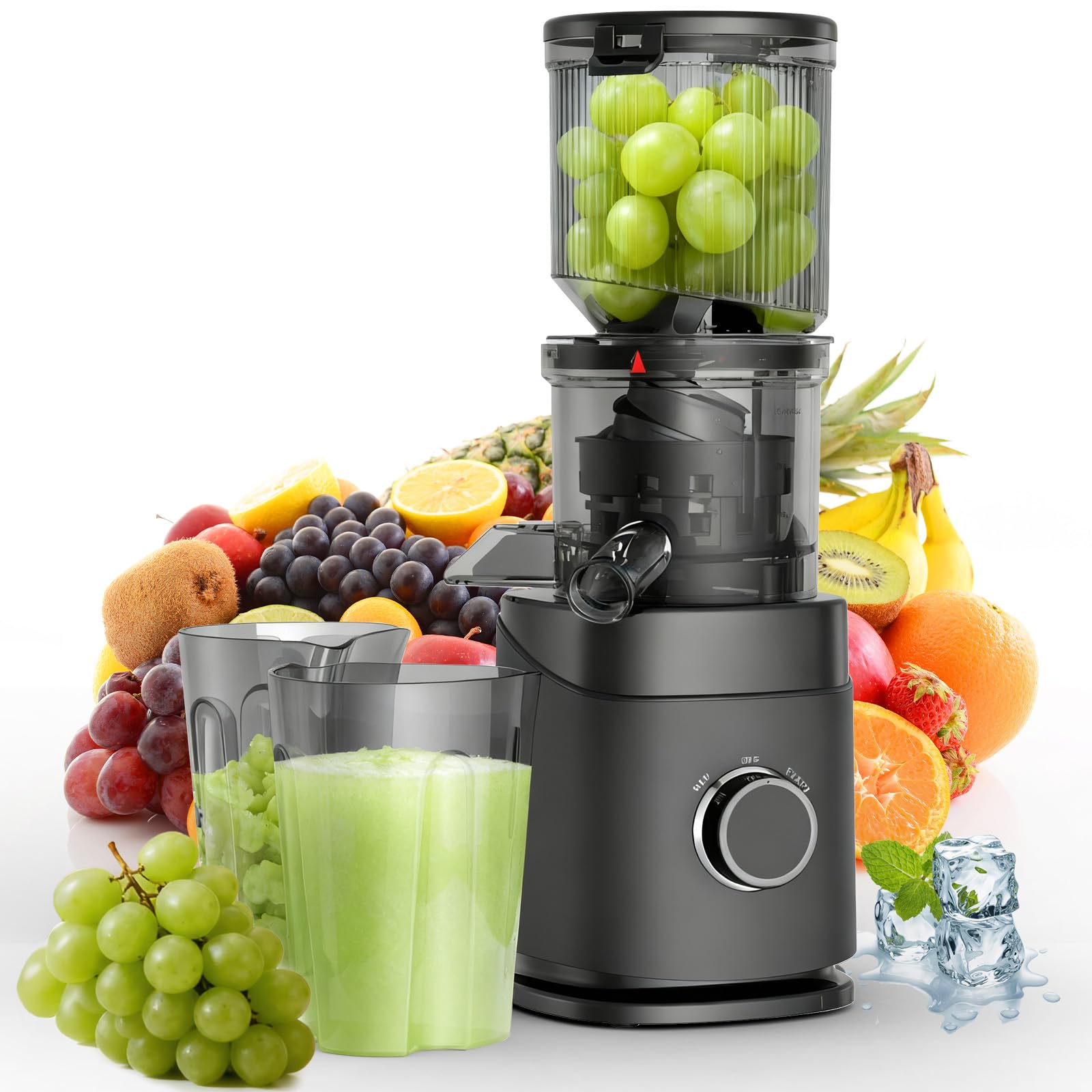 PSIIDAN juicer assembly shows easy, tool-free setup for busy mornings.