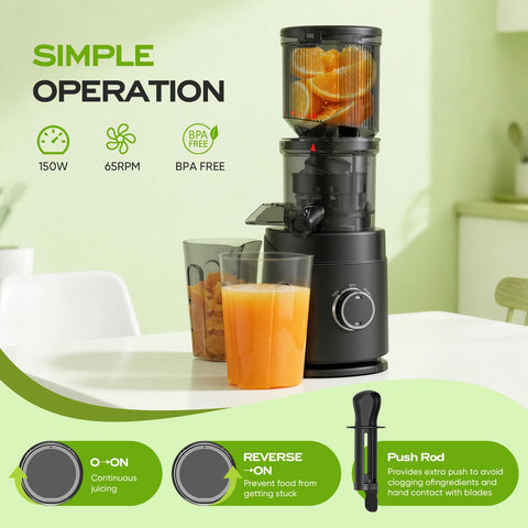PSIIDAN juicer juice container demonstrates 1.2L capacity for family batches.