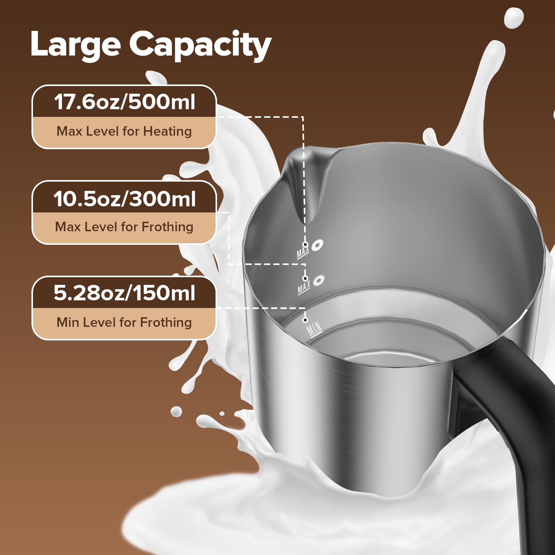 PSIIDAN 900ml capacity ideal for family drinks.