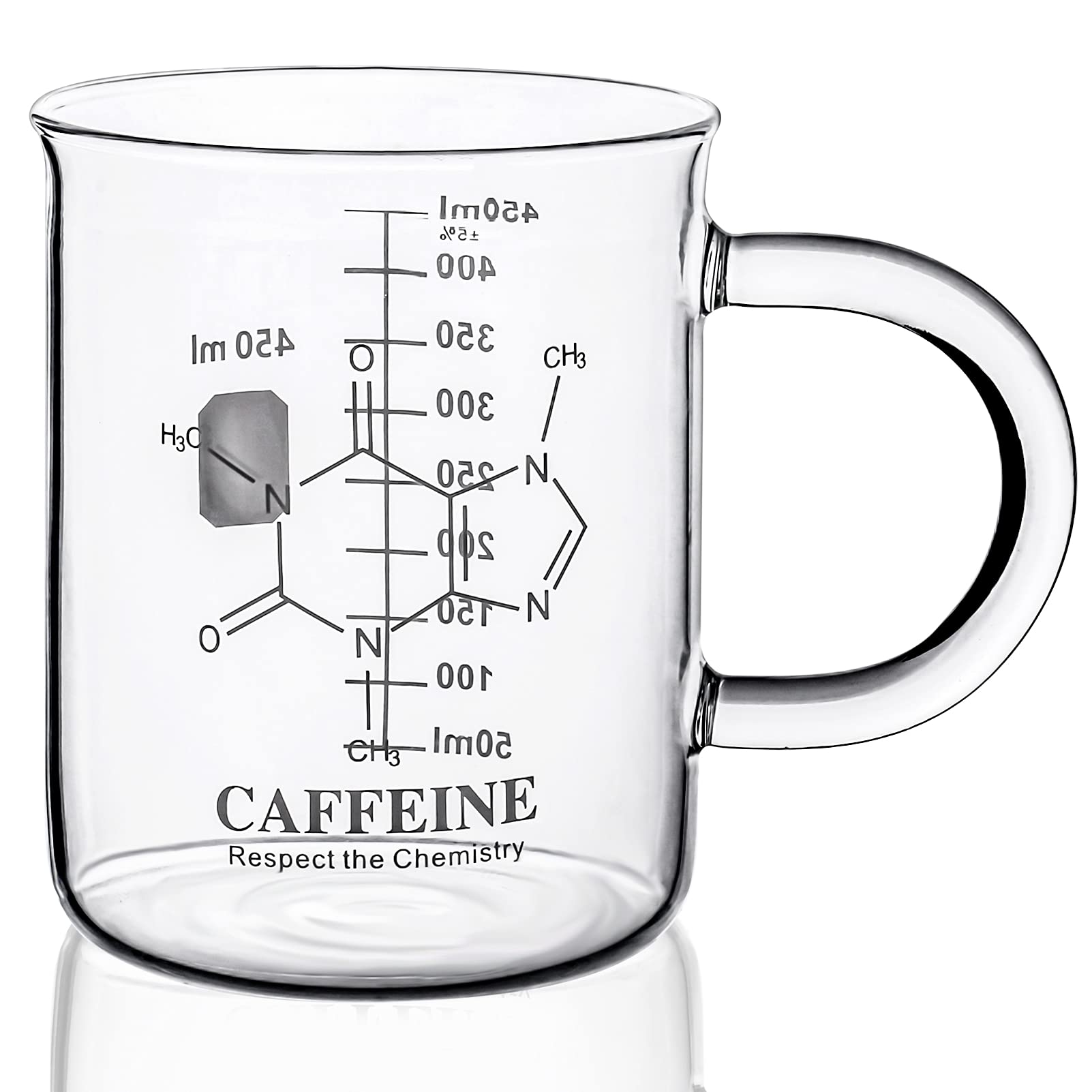 PSZEZNZ caffeine molecule mug with handle for comfortable sipping