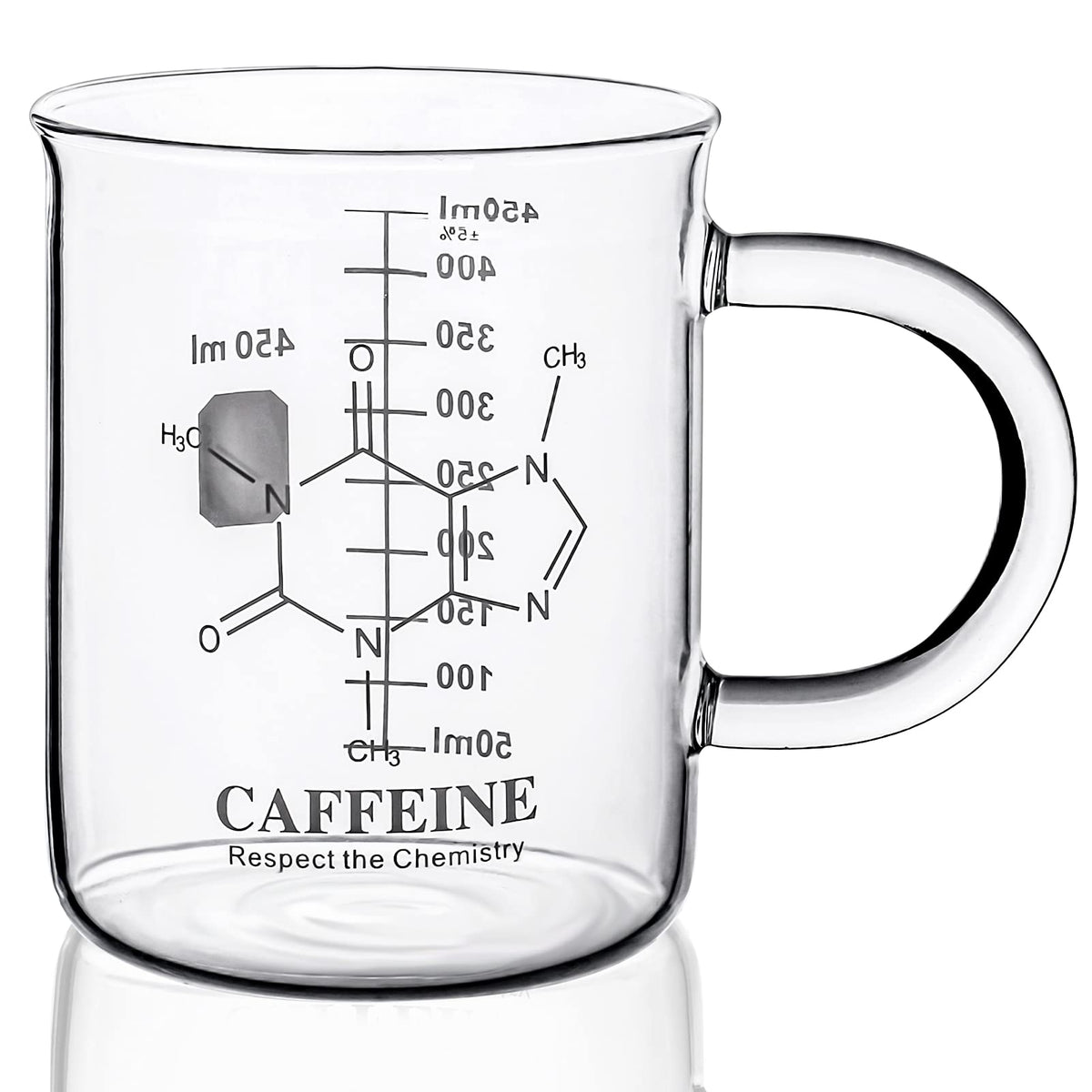PSZEZNZ caffeine molecule mug with handle for comfortable sipping