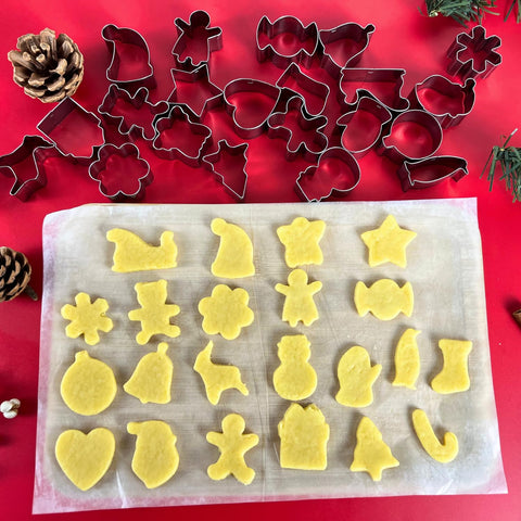 PTaizjjz mini Christmas cookie cutters candy cane for seasonal cookies