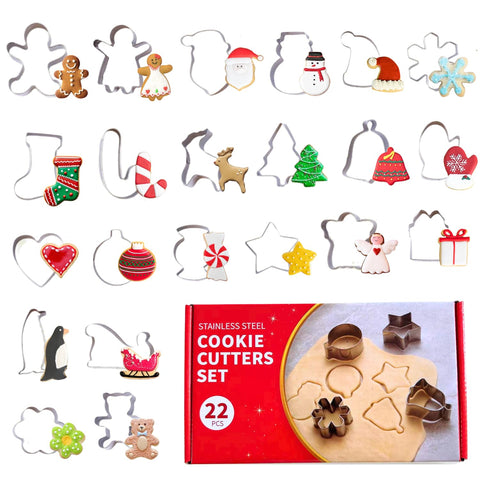 PTaizjjz mini Christmas cookie cutters gingerbread man for festive baking and precise shapes