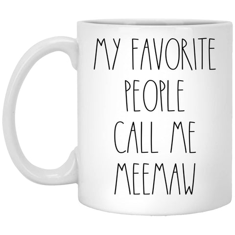 PTDShops Meemaw coffee mug in Rae Dunn style, ideal for daily coffee moments