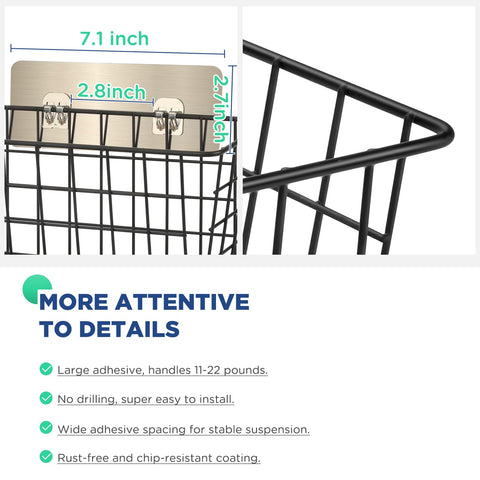 Ptinyiv kitchen pantry storage baskets maximize small-space organization.