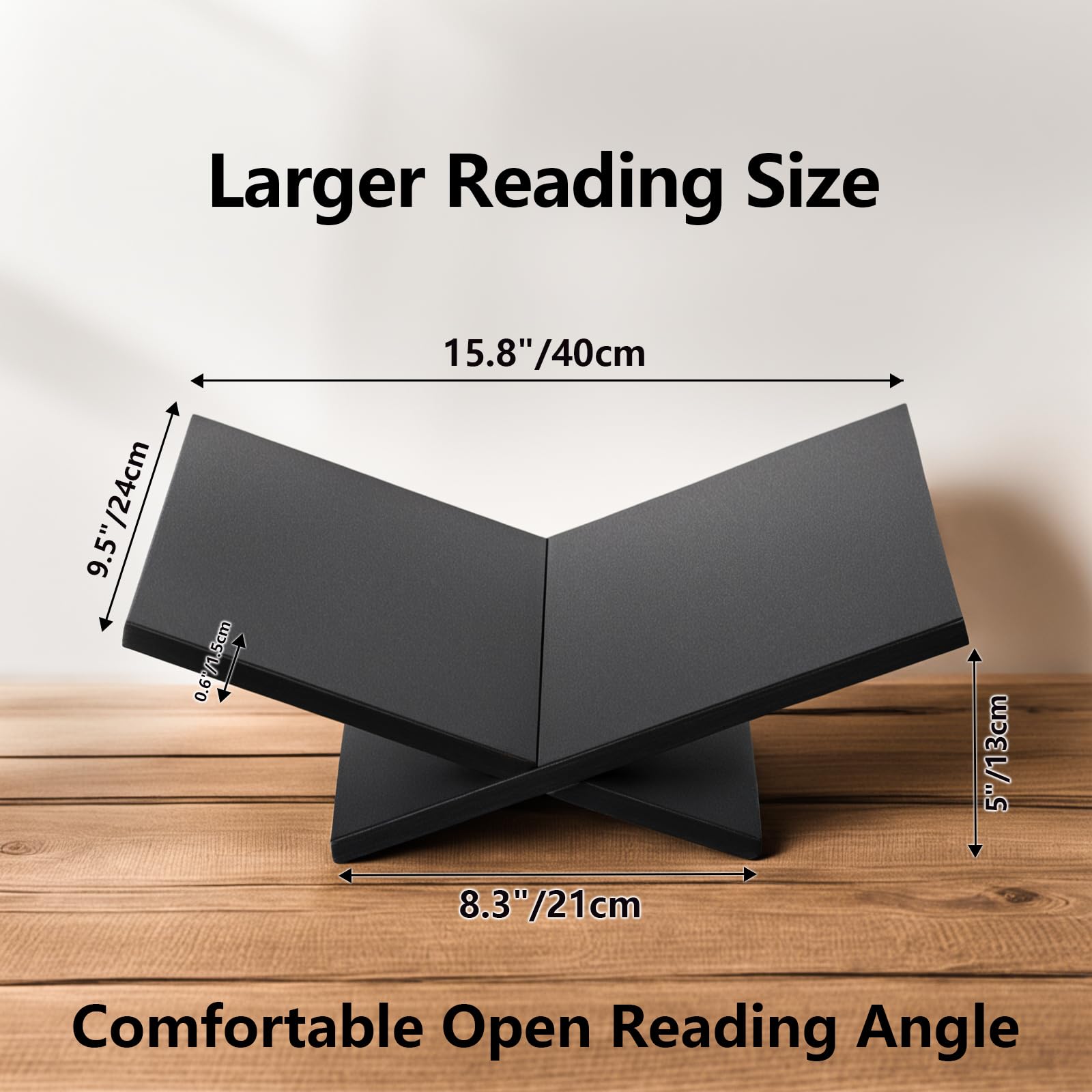 PUERSI Open Display Stand on a coffee table provides a ready magazine display.