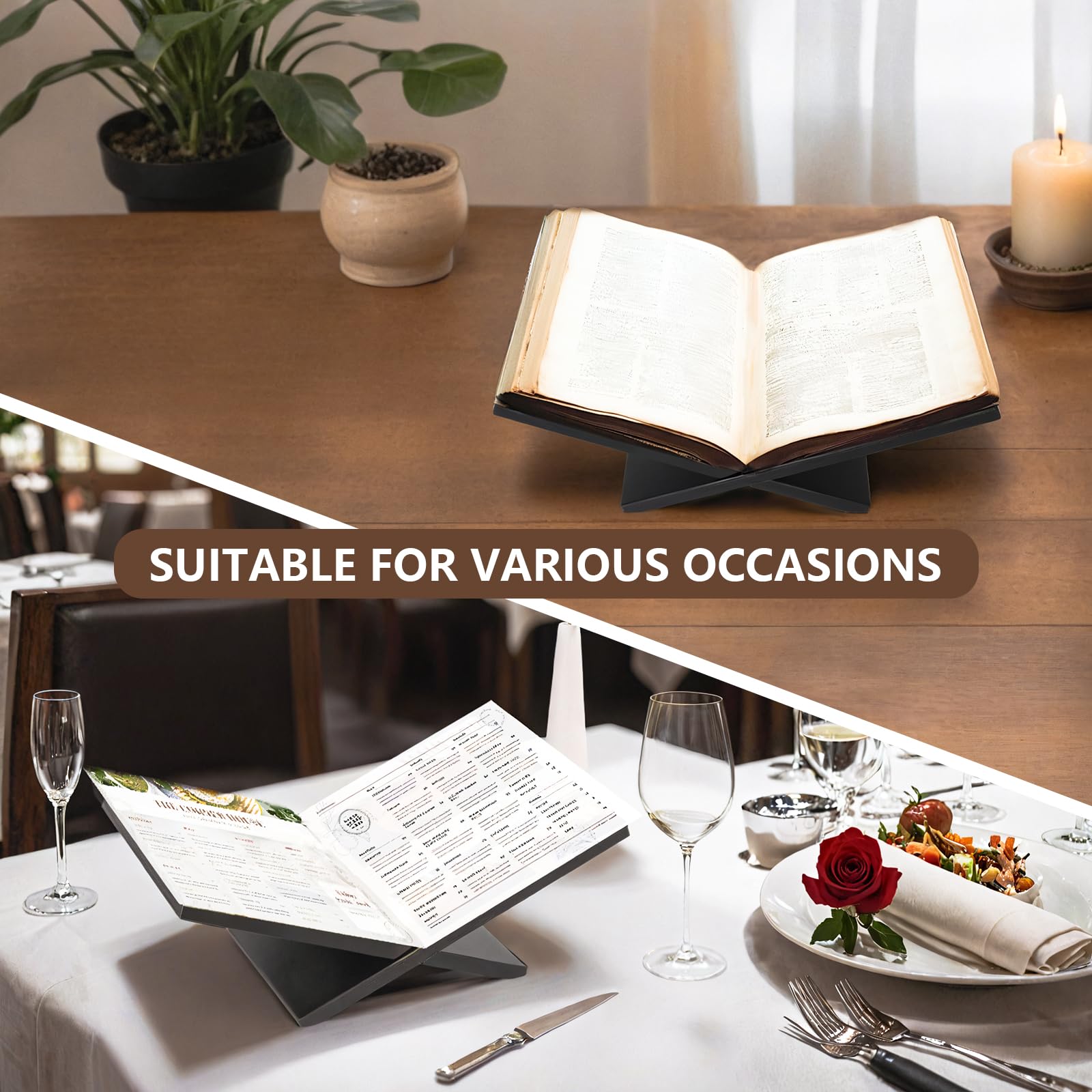 PUERSI Open Display Stand decorates living spaces with minimalistic black elegance.