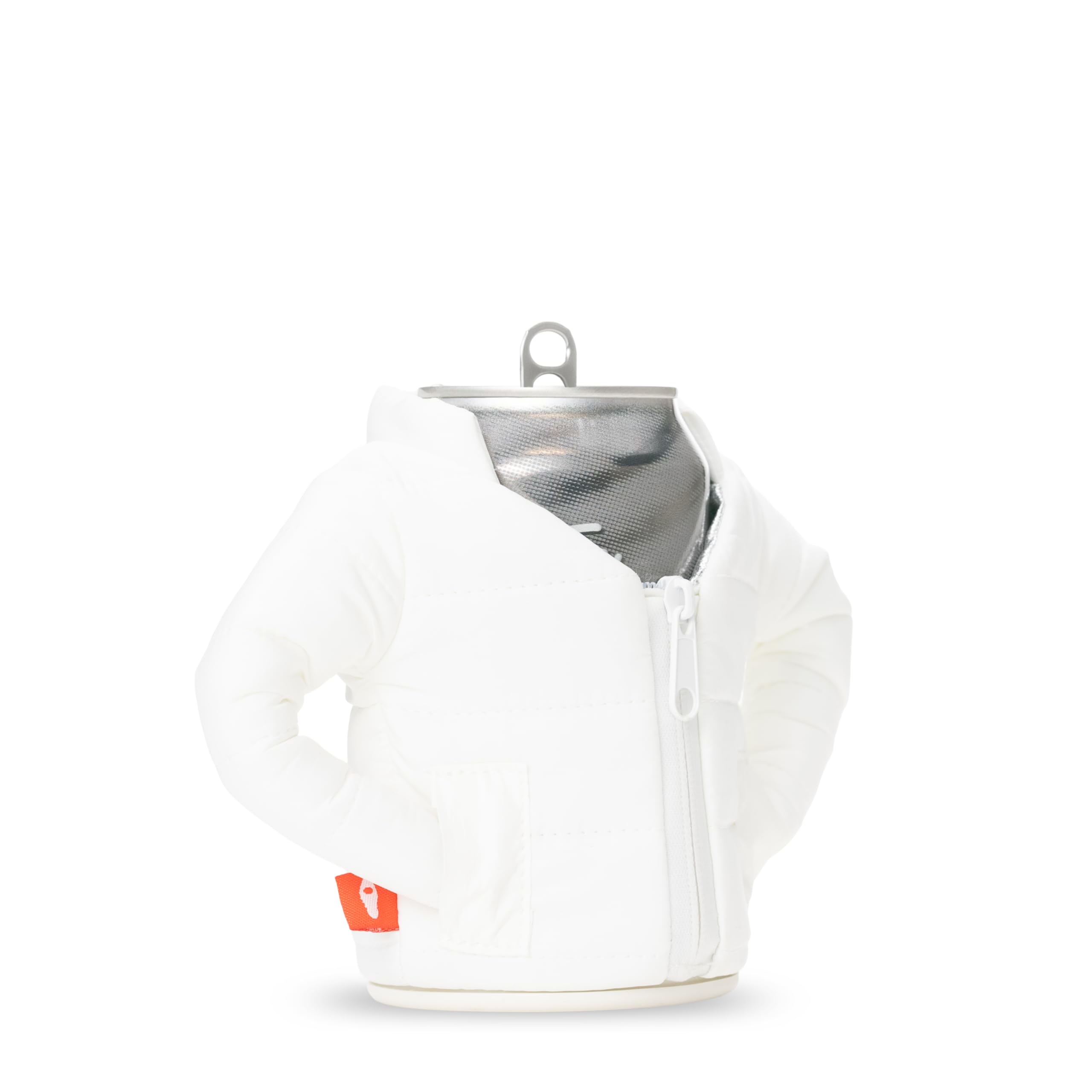 Puffin can insulator fits 12oz cans and bottles for versatile sipping.