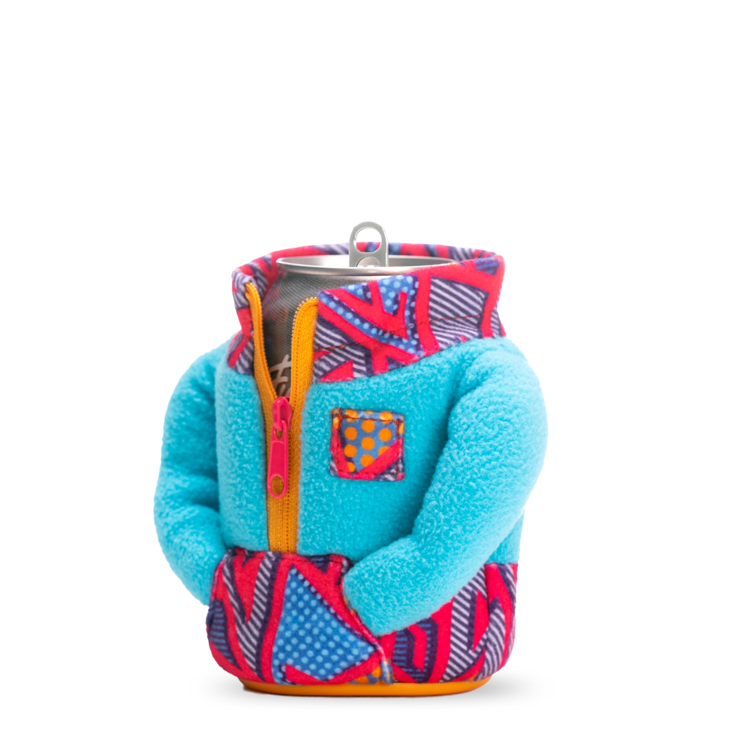Puffin drinkwear adds cozy style to beverages at outdoor gatherings.