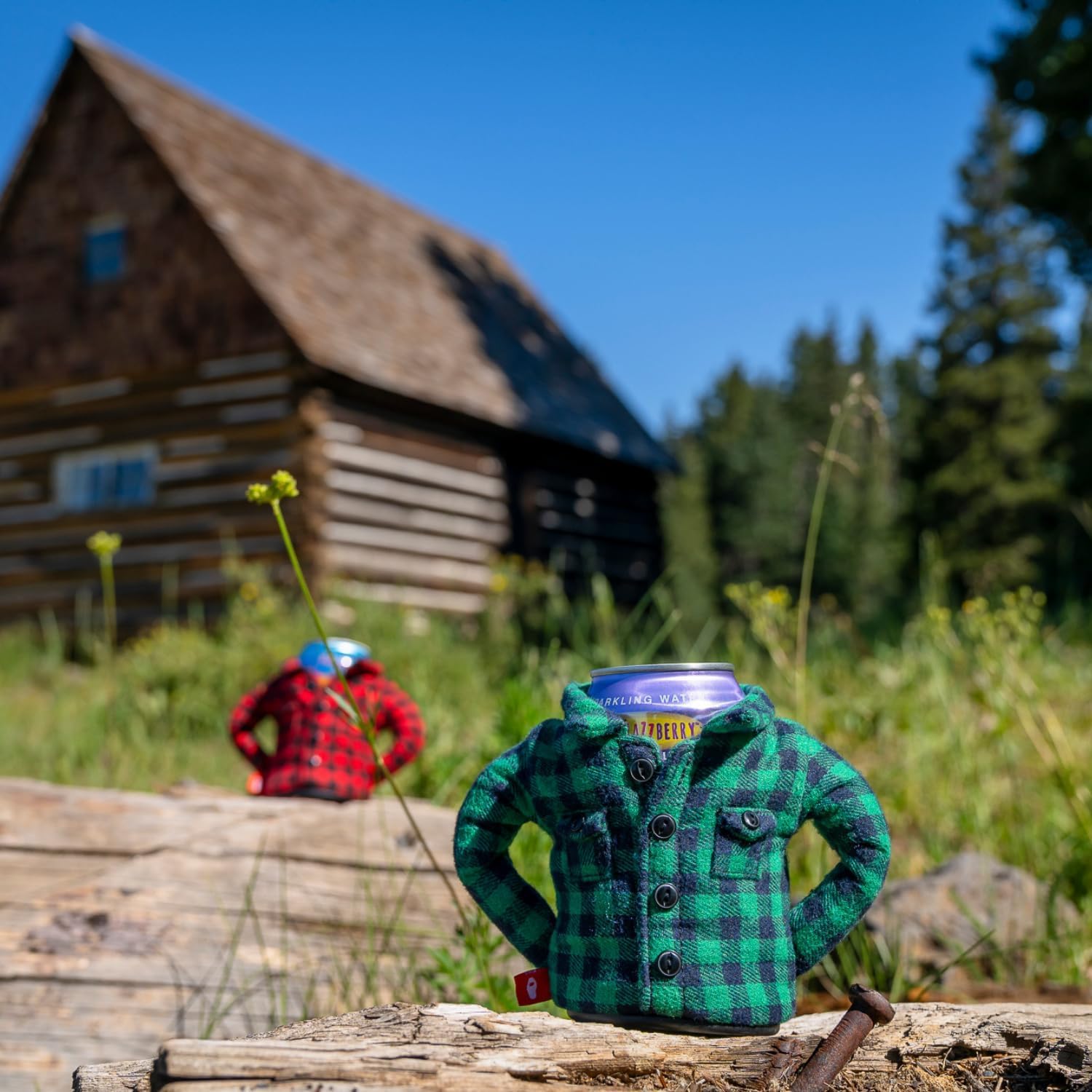 Puffin The Feller keeps cold drinks ready during camping.