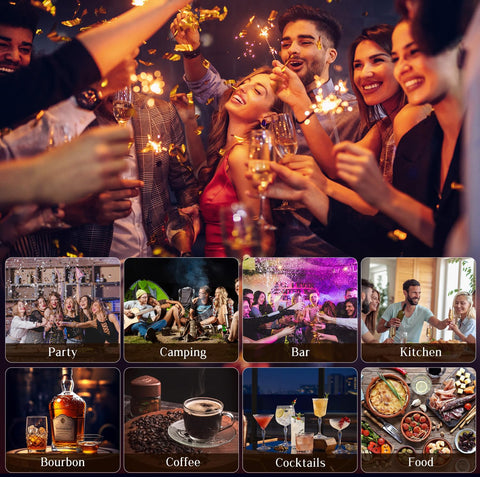 PUFTEM flame-free design prioritizes safety during gatherings.