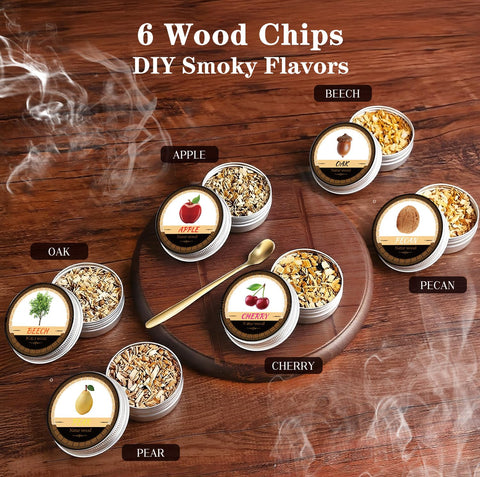 PUFTEM aroma-filled smoke infuses bourbon for refined tasting.