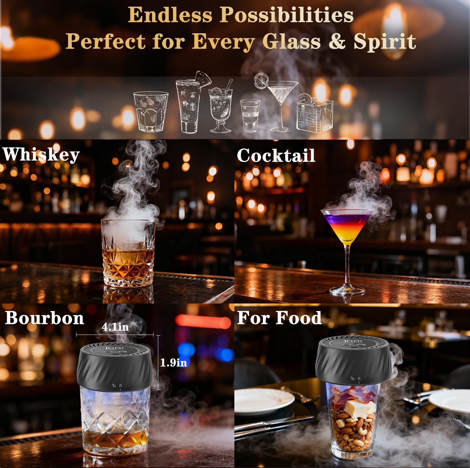 PUFTEM wood chip flavors six options highlight customization.