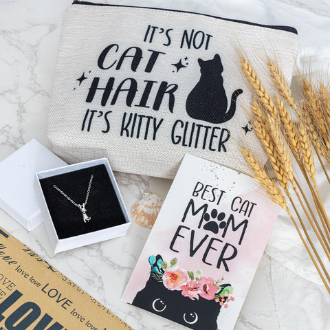 PuGez Cat Mom Gift Box greeting card carries a warm message.