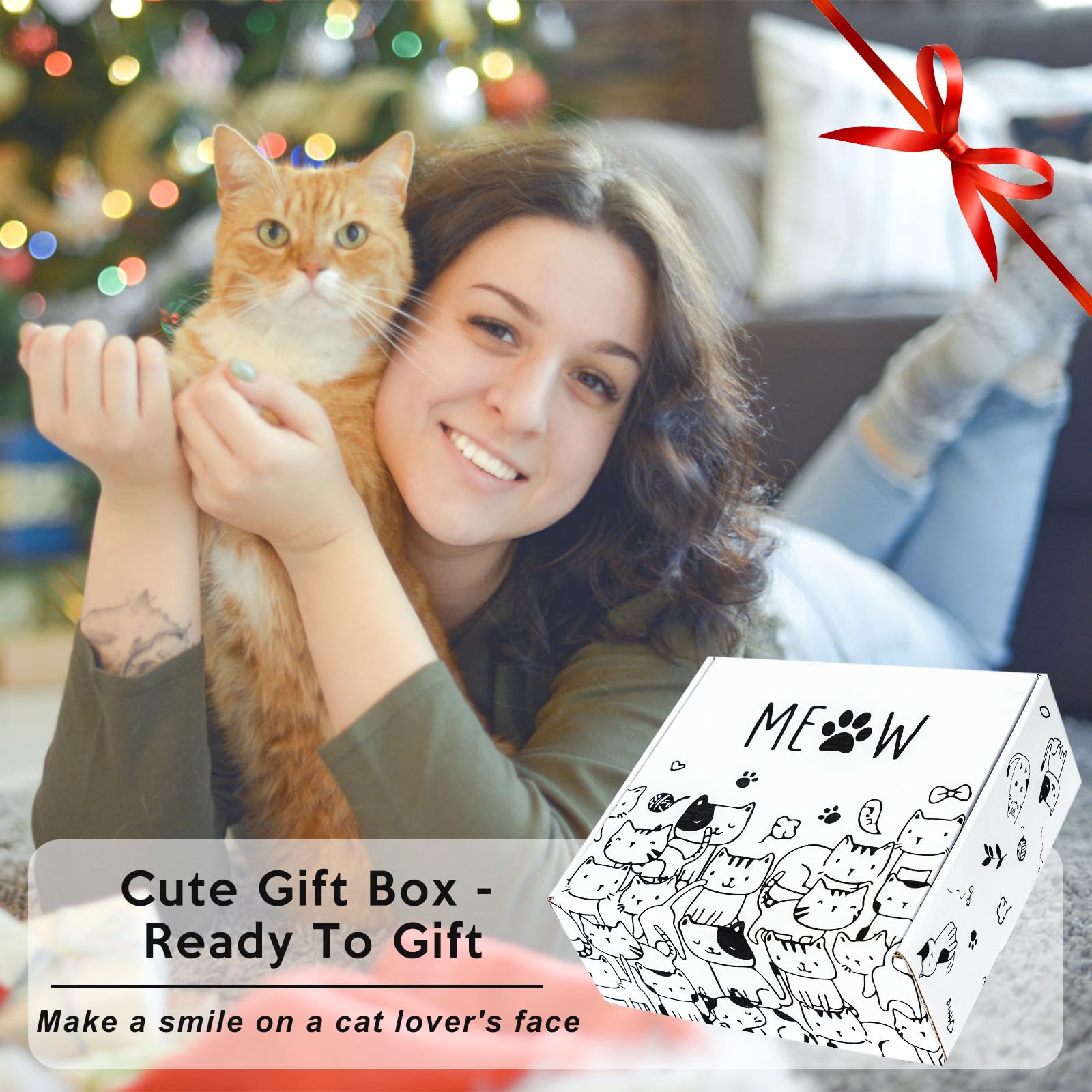 PuGez Cat Mom Gift Box makeup bag keeps essentials neatly organized.