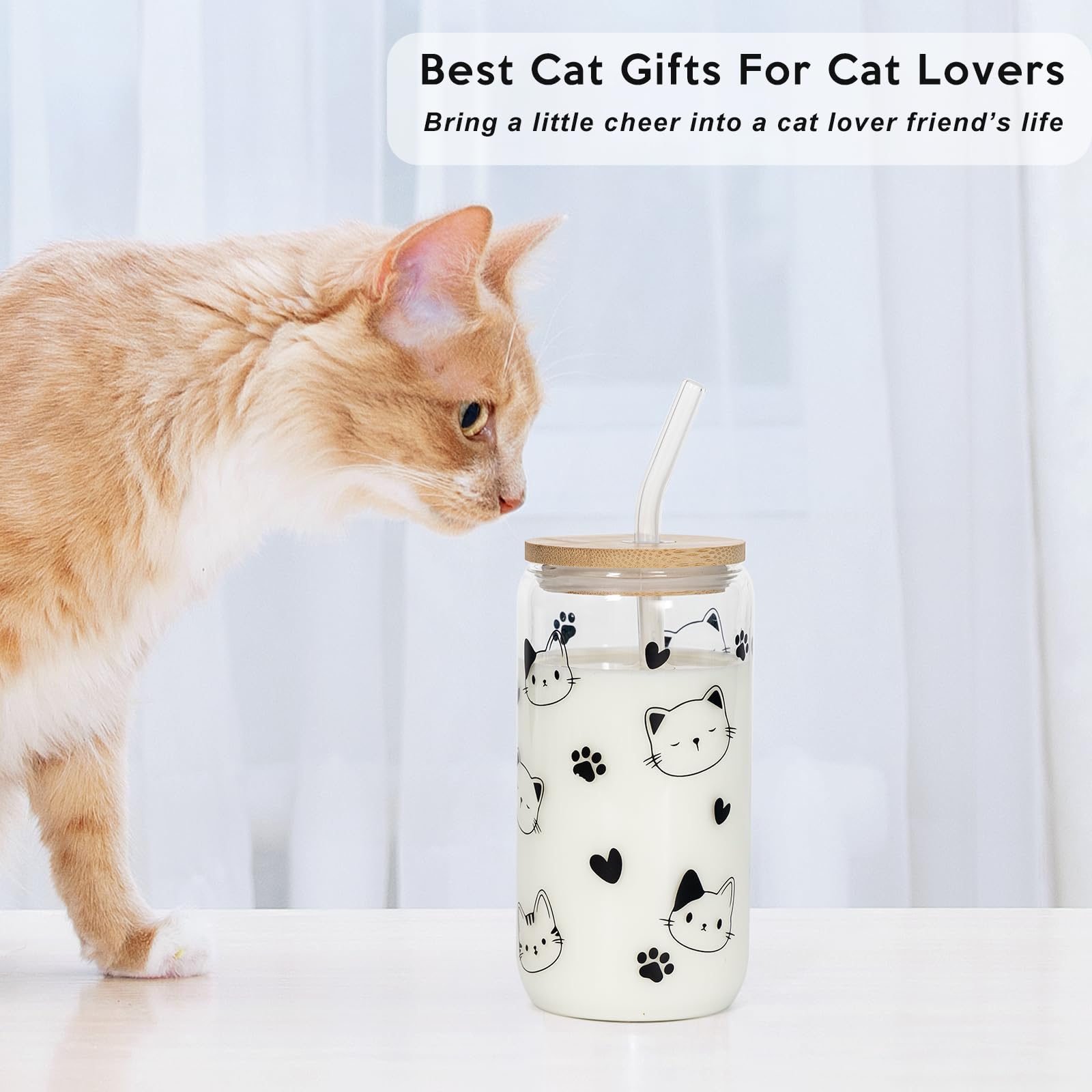PuGez Cat Mom Gift Box silver cat necklace adds a subtle sparkle.