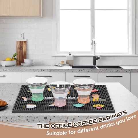PuGez Countertop protector mat catches condensation and reduces mess.