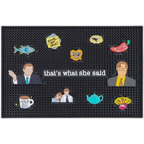 PuGez Gift-worthy office bar mat for fans and coffee lovers at home bars.