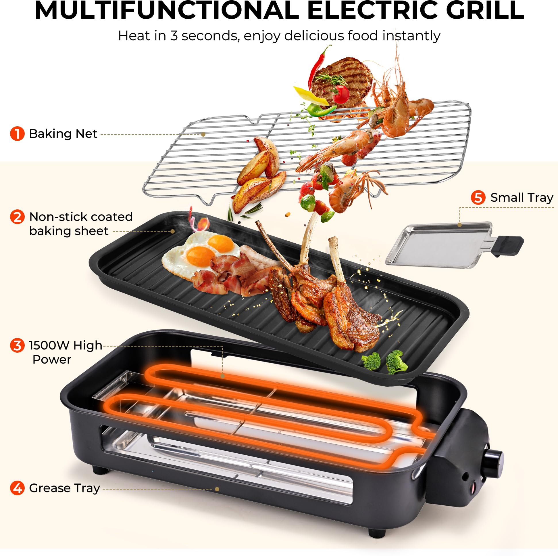 Pukomc dishwasher-safe parts simplify cleanup after meals.