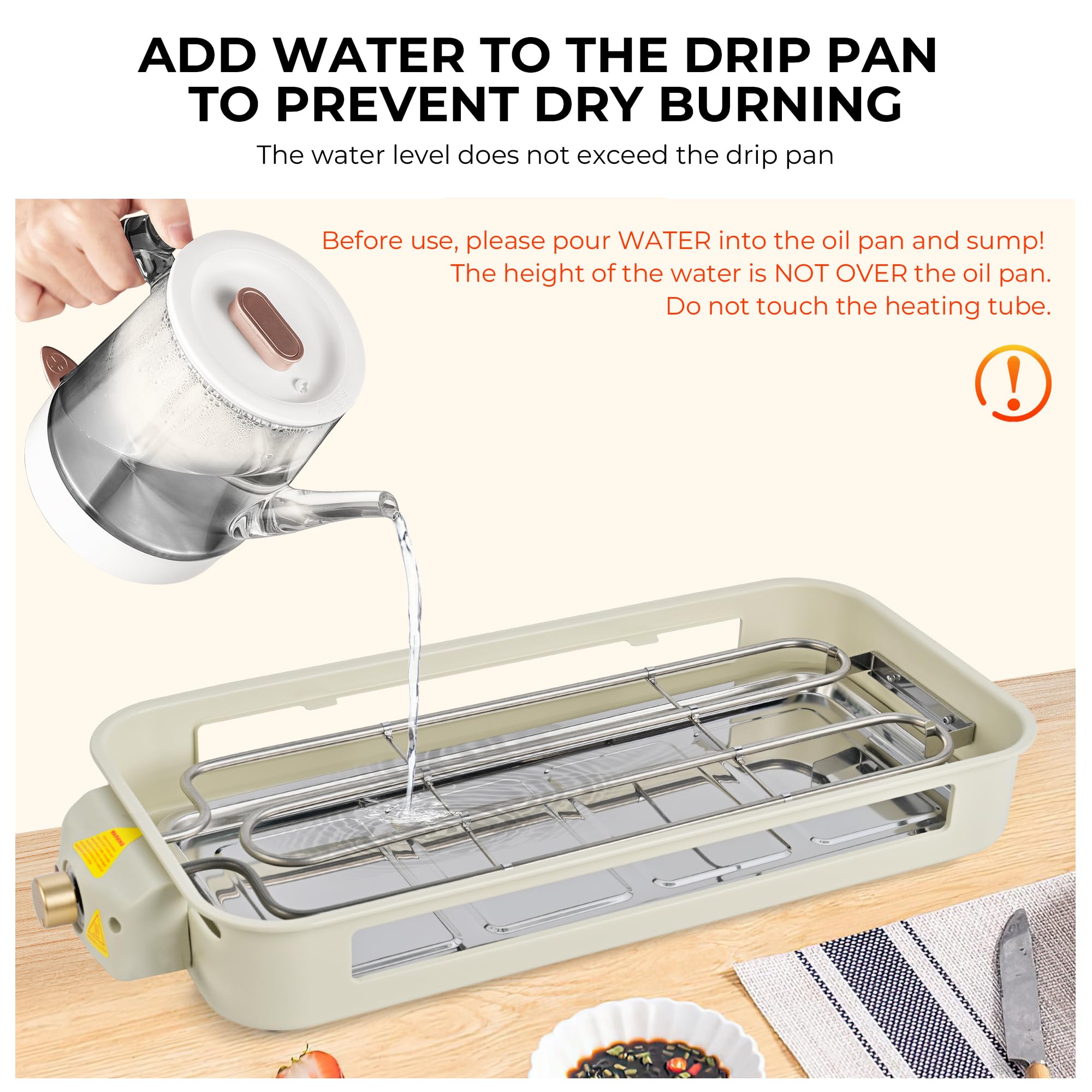 Pukomc indoor grill removable plate for easy cleaning and versatile use