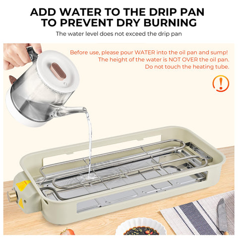 Pukomc indoor grill removable plate for easy cleaning and versatile use
