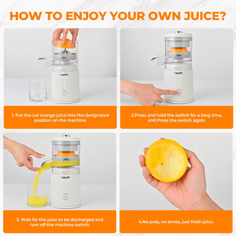 Pukomc juicer features removable parts and a cleaning brush for easy maintenance.