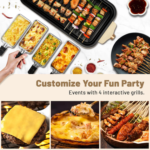 Pukomc non-stick grill plate prevents sticking and simplifies cleanup