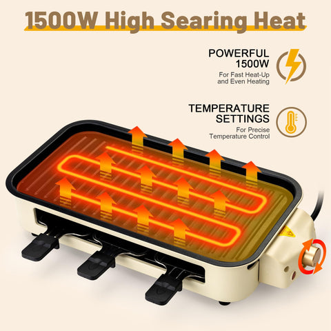 Pukomc three mini raclette pans for cheese melts