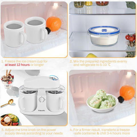 Pukomc simple operation facilitates quick homemade desserts.