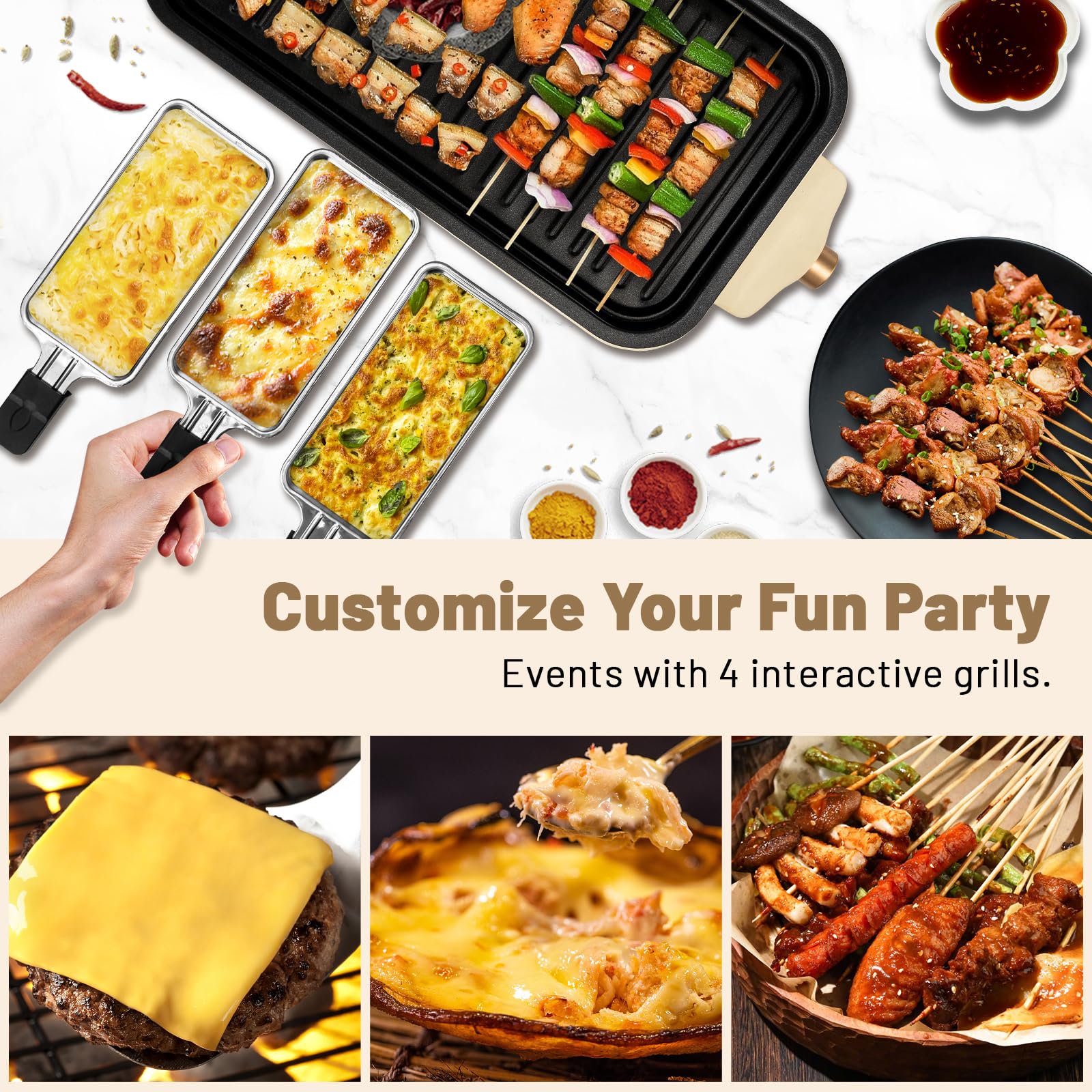Pukomc smokeless indoor grill setup for home meals