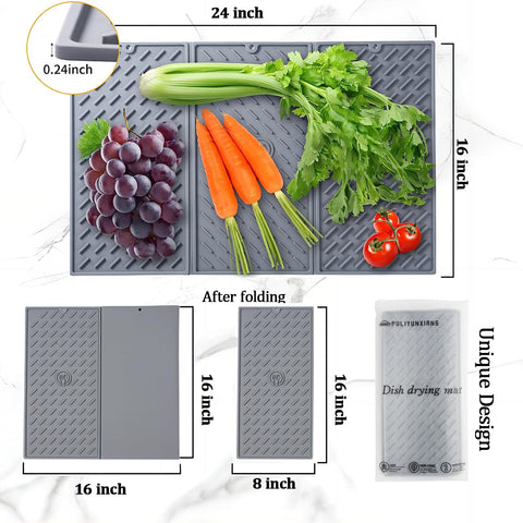 Puliyunxiang drying mat multiuse pad works as oven liner or fridge mat.