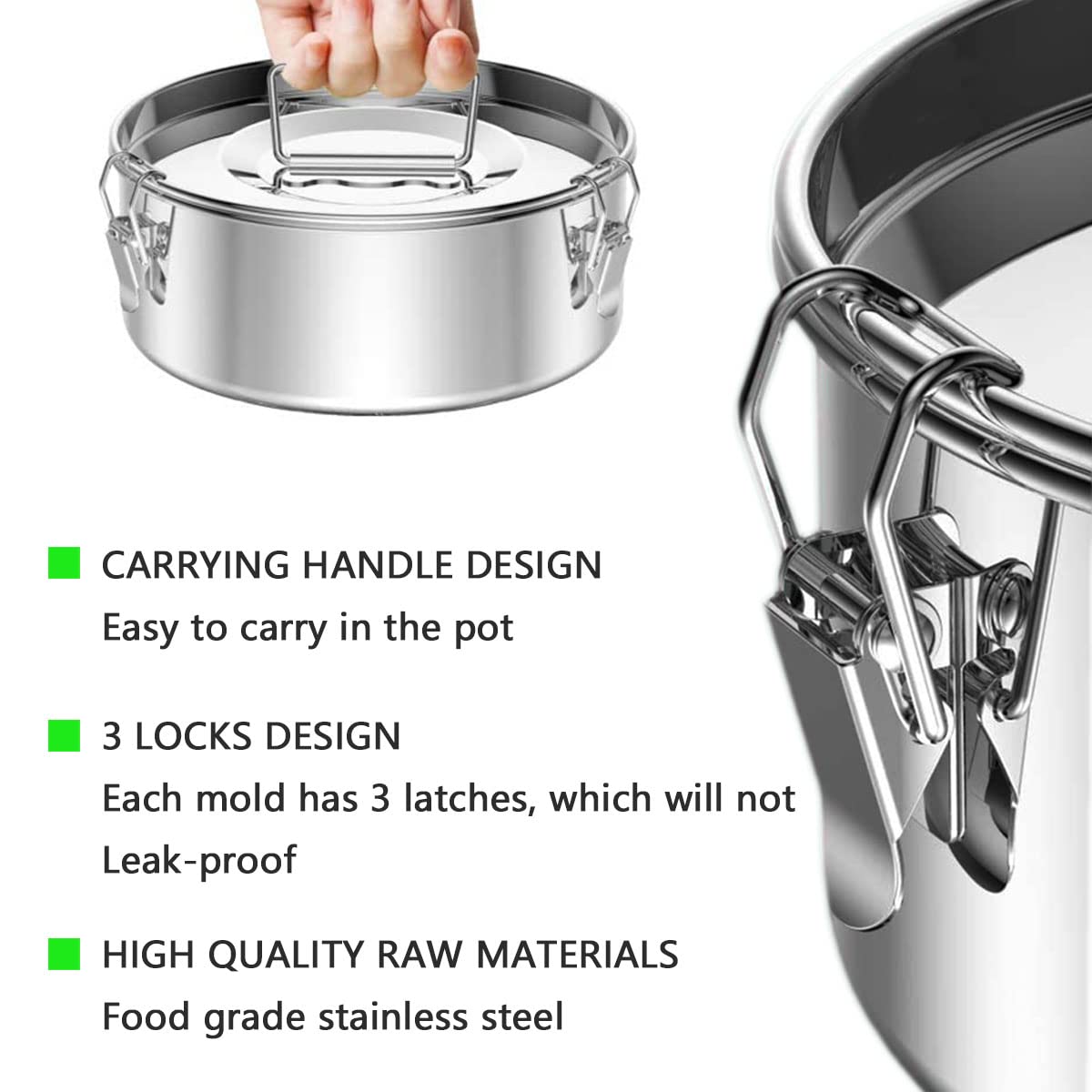 Puluru stainless steel flan mold with professional-grade 18/8 steel.