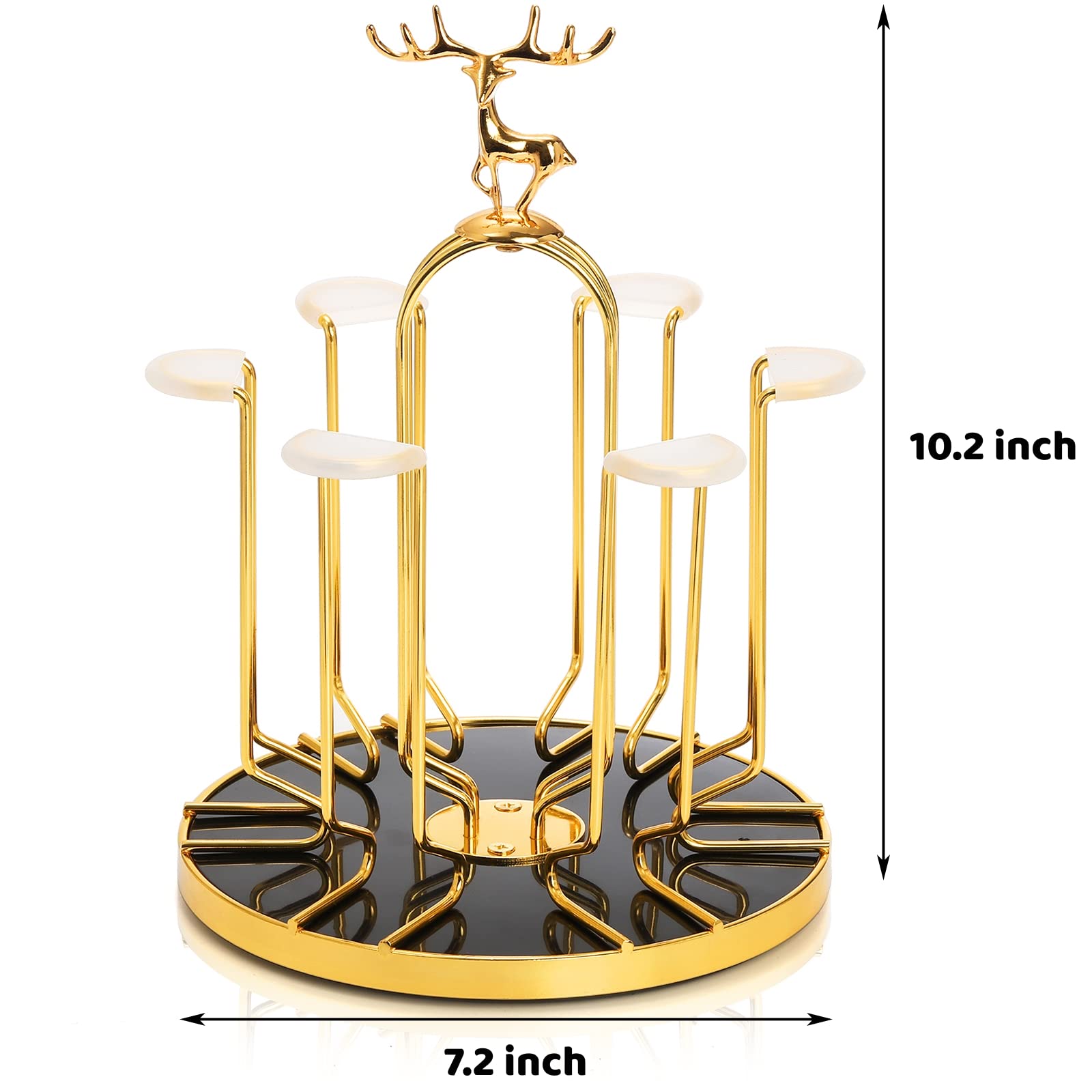Pumtus 6-cup glass holder keeps cups upright for efficient drying