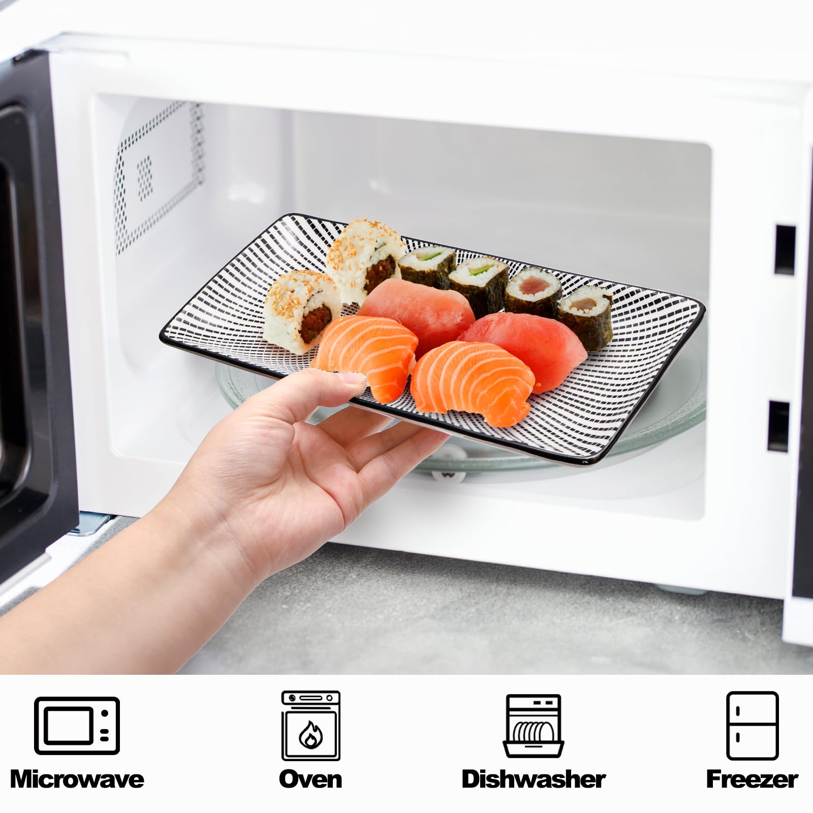 Pumtus chopsticks 9 inches long, two pairs included for two diners.